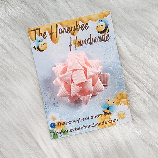 2in Lt Pink Mini Present Bow