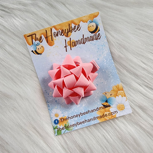 2in Pink Mini Present Bow