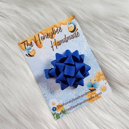 2in Royal Blue Mini Present Bow