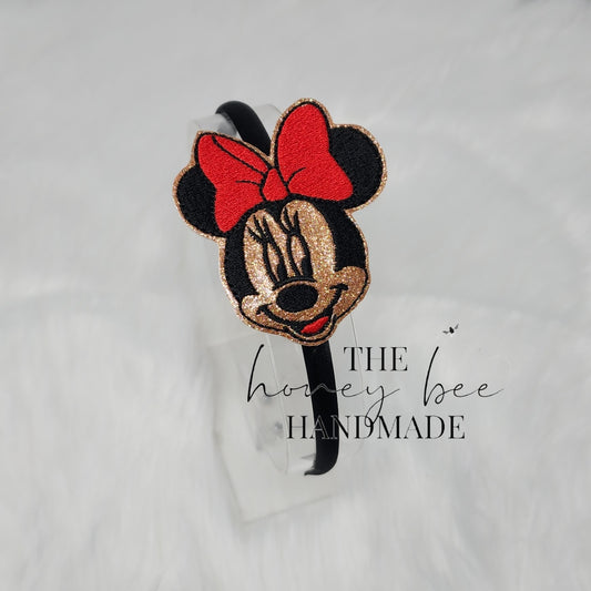 Glitter Miss Mouse Headband Slider