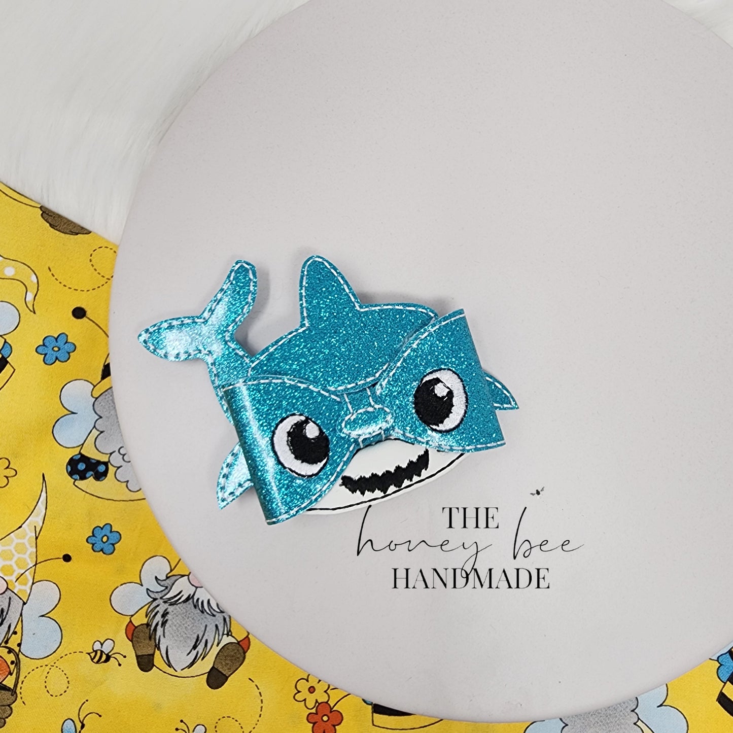 4in Baby Boy Shark Bow