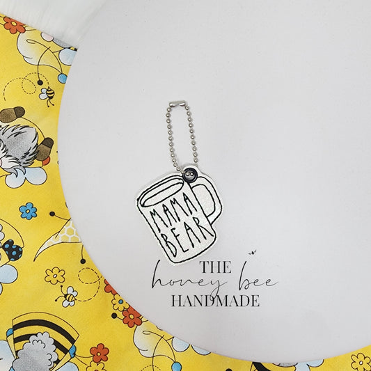 RD Mama Bear Coffee Mug Purse/Backpack Charm