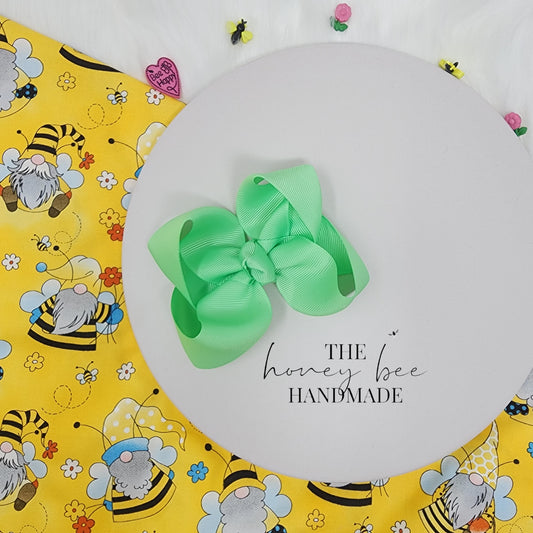 4in Single Mint Twisted Boutique Bow