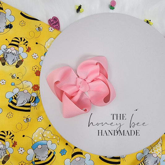 4in Single Pink Twisted Boutique Bow