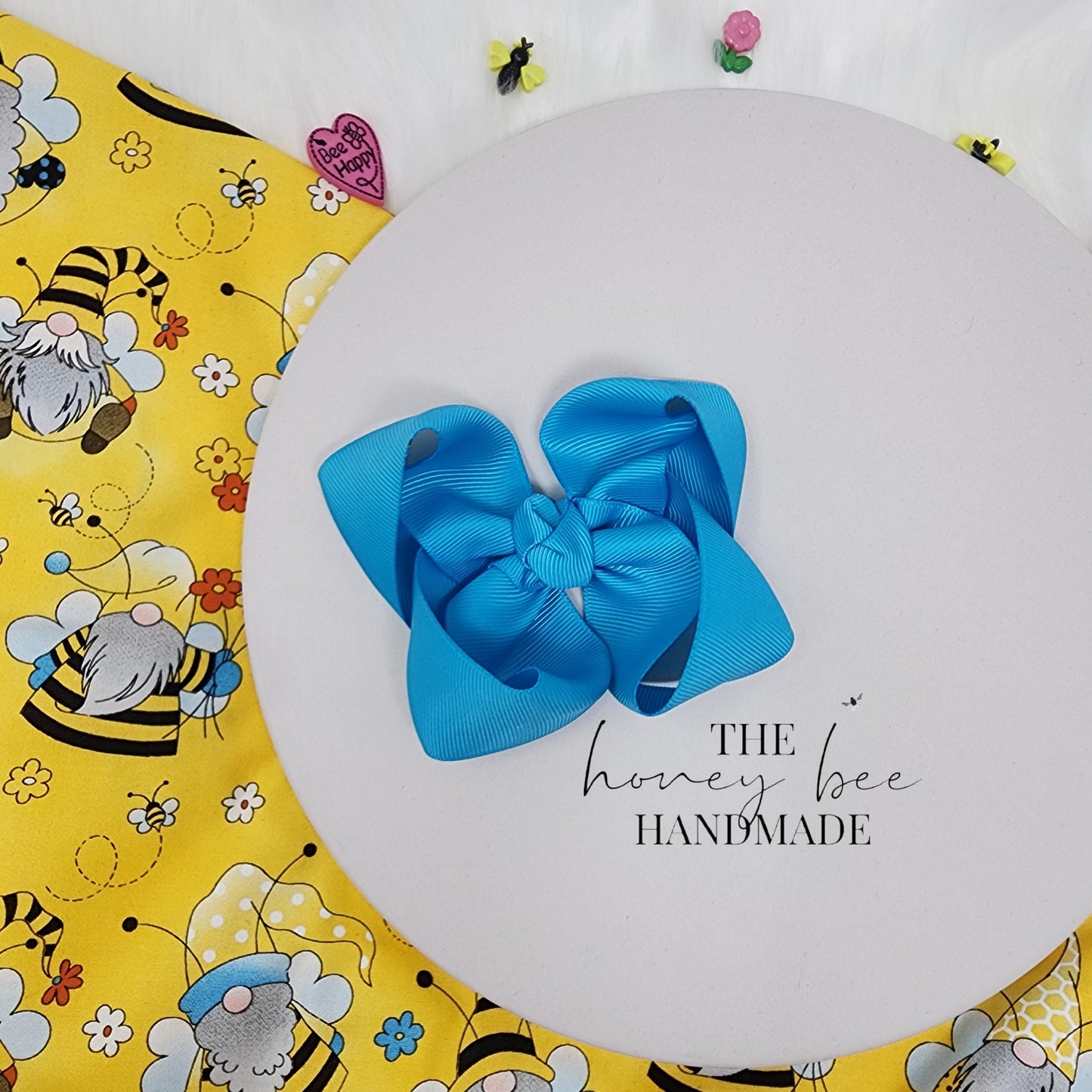 4in Single Turquoise Twisted Boutique Bow