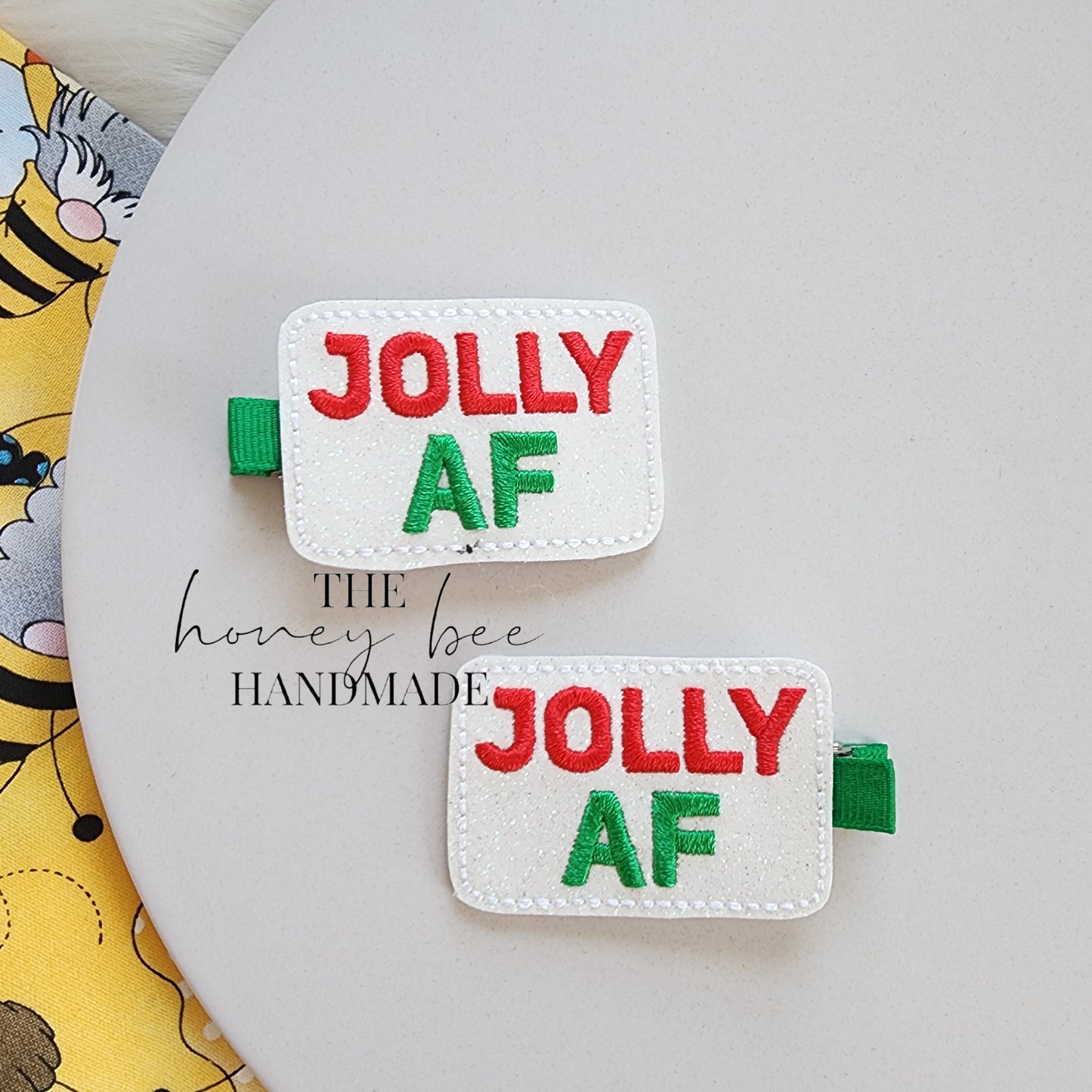 Jolly AF Feltie Hair Clip