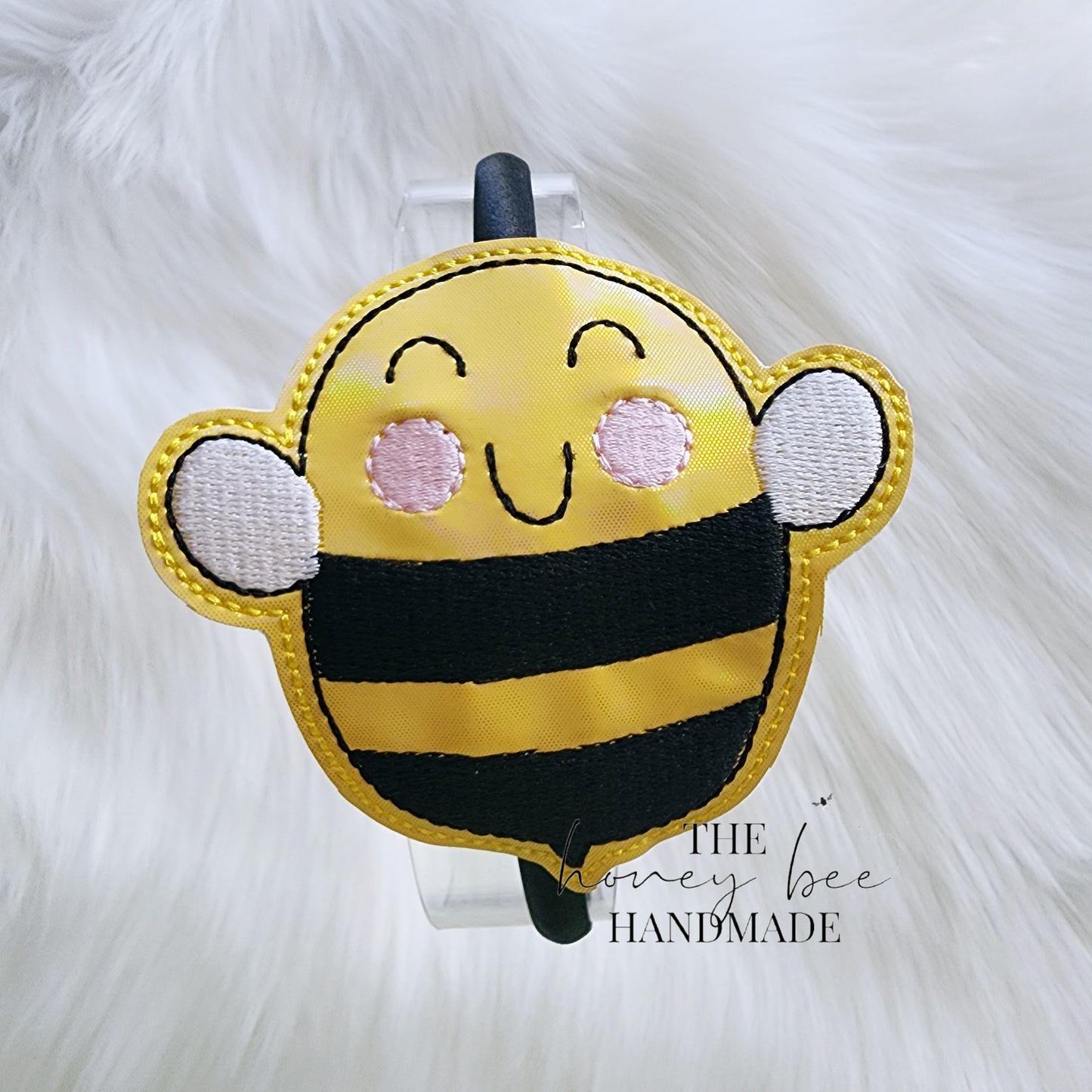 Holo Glitter Bee Headband Slider