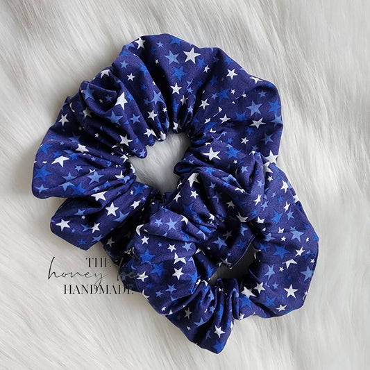 Blue Stars Scrunchie