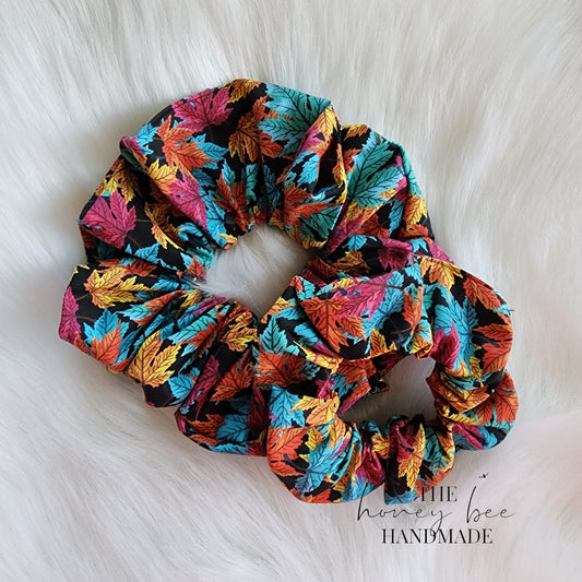 Bright Fall Leaves Scrunchie