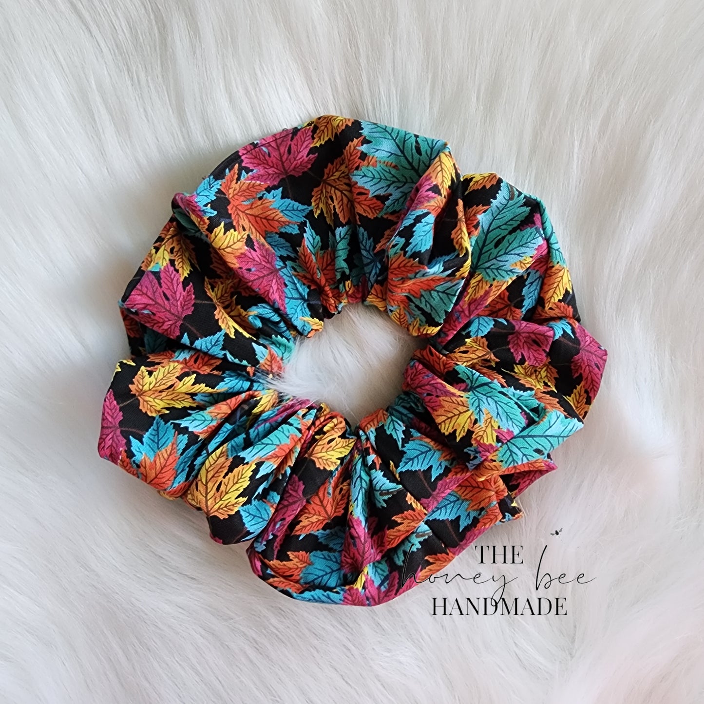 Bright Fall Leaves Scrunchie