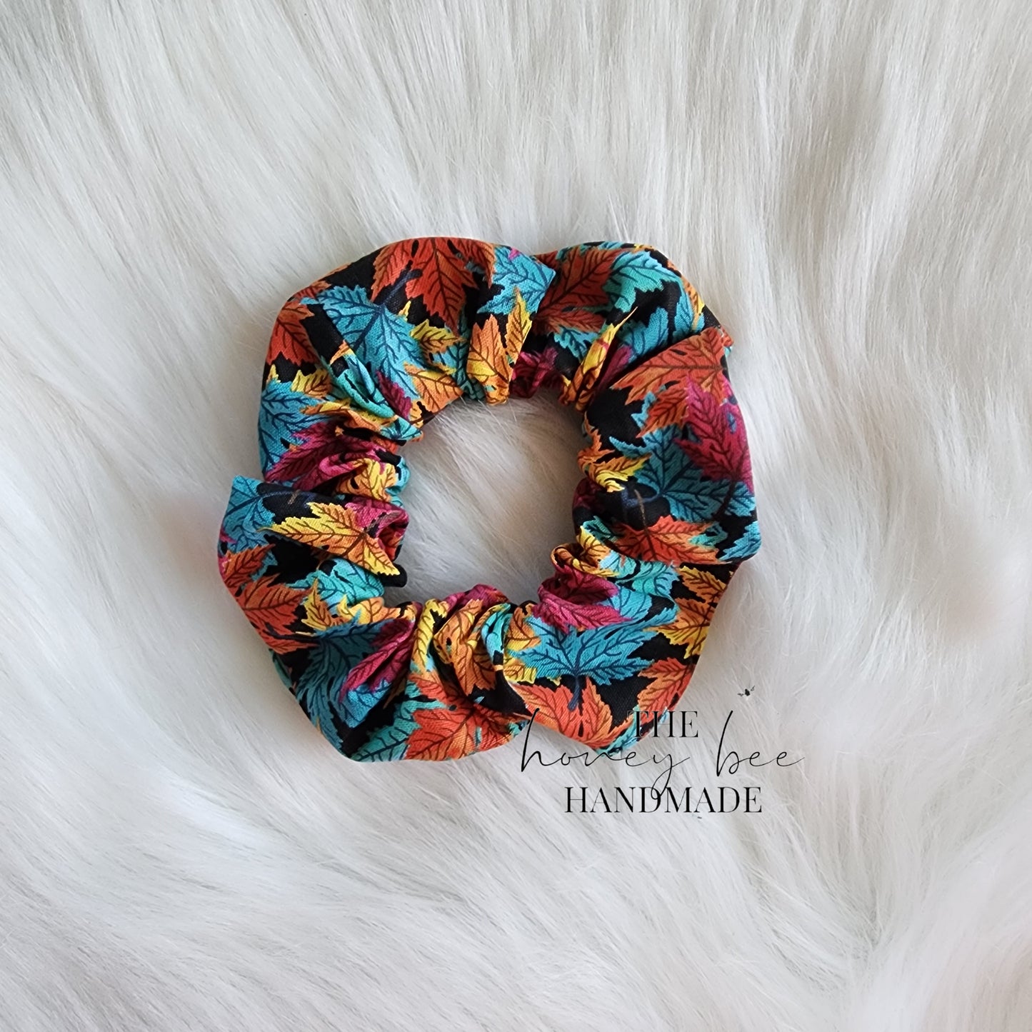 Bright Fall Leaves Scrunchie