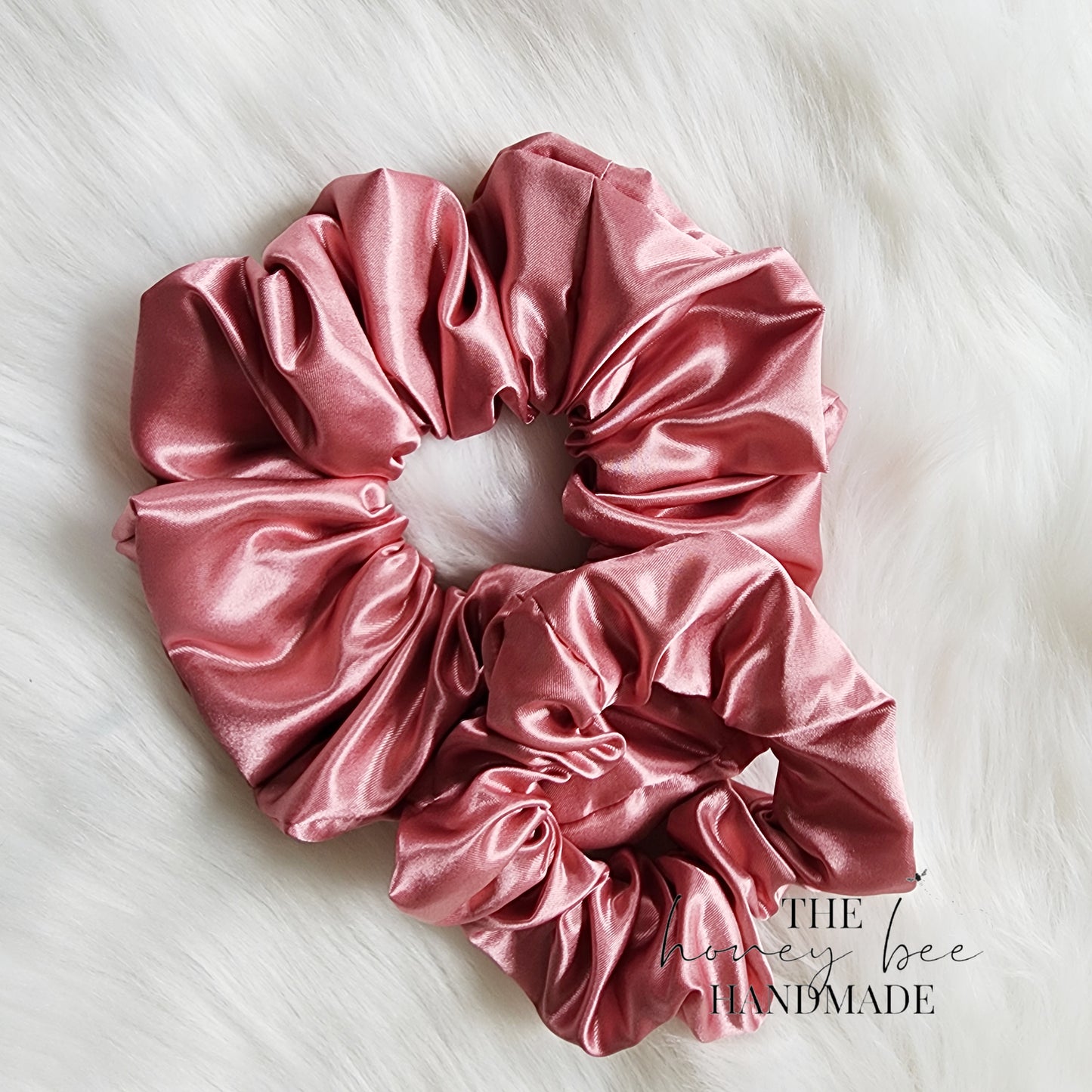 Rose Satin Scrunchie