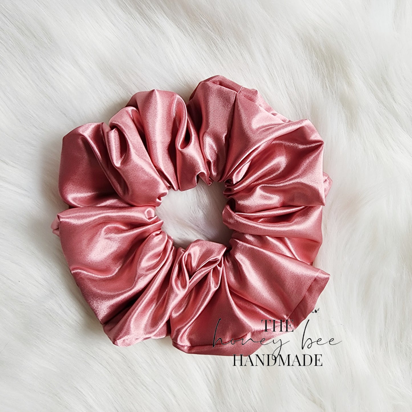 Rose Satin Scrunchie