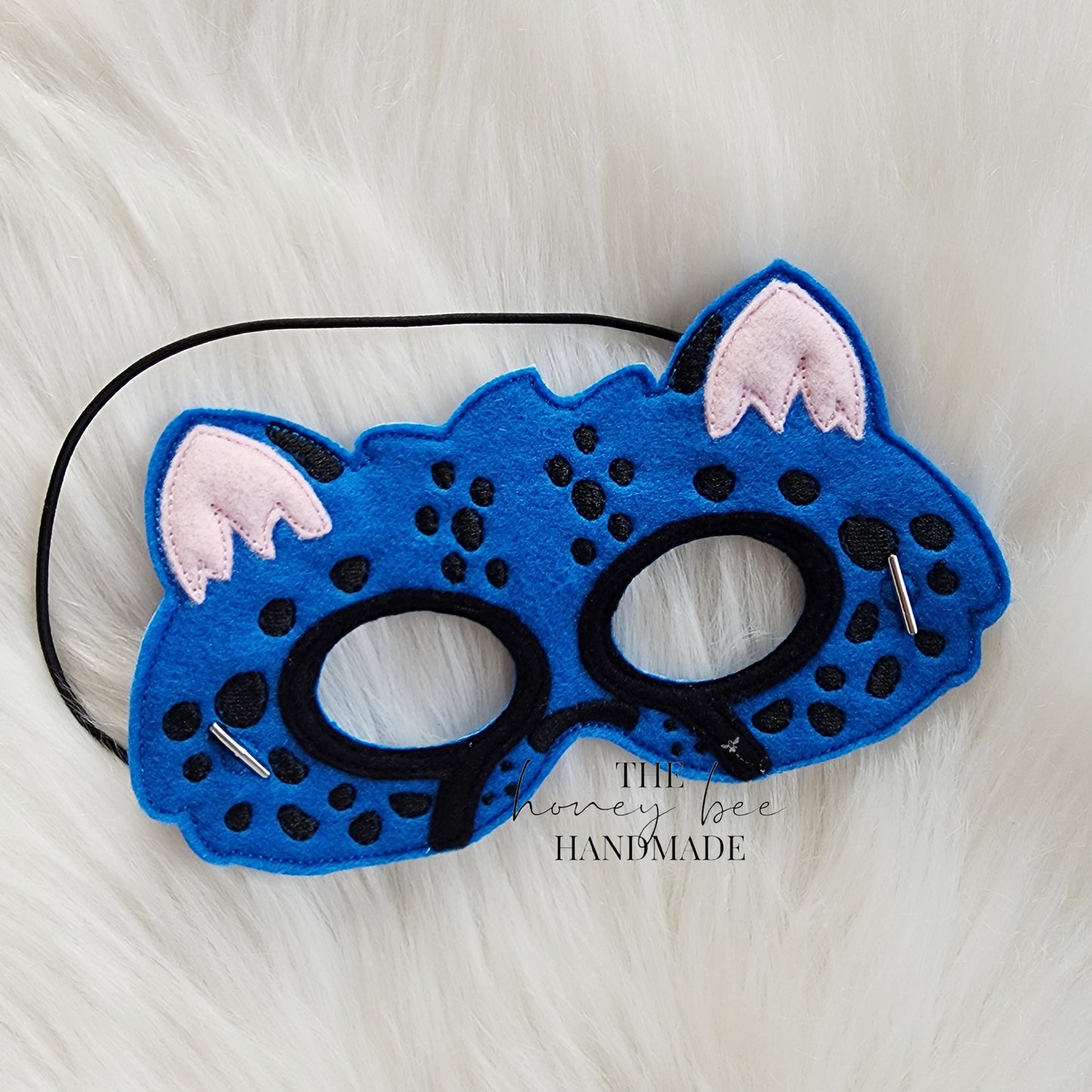 Blue Cheetah Dress Up Mask