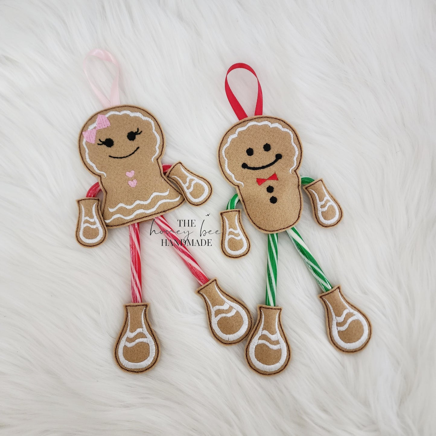 Gingerbread Candy Cane Holders