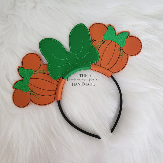 Miss Mouse Pumpkin Ears Headband