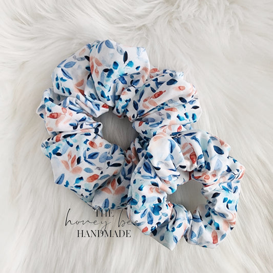 Beachy Floral Scrunchie