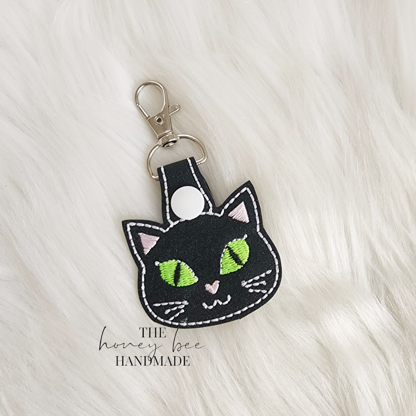 Black Cat Key Fob
