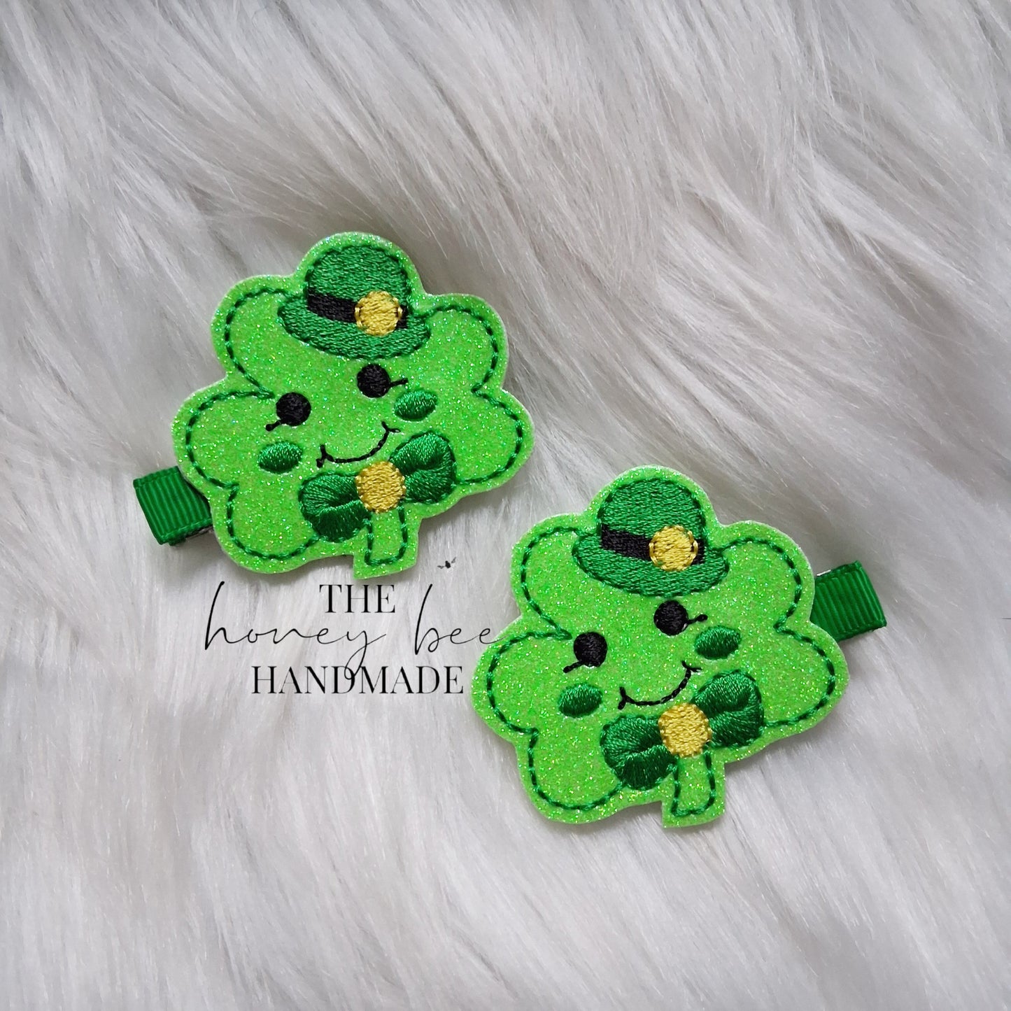 Mr. Shamrock Man Feltie Hair Clip