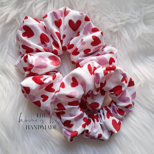 Valentine Hearts Scrunchie