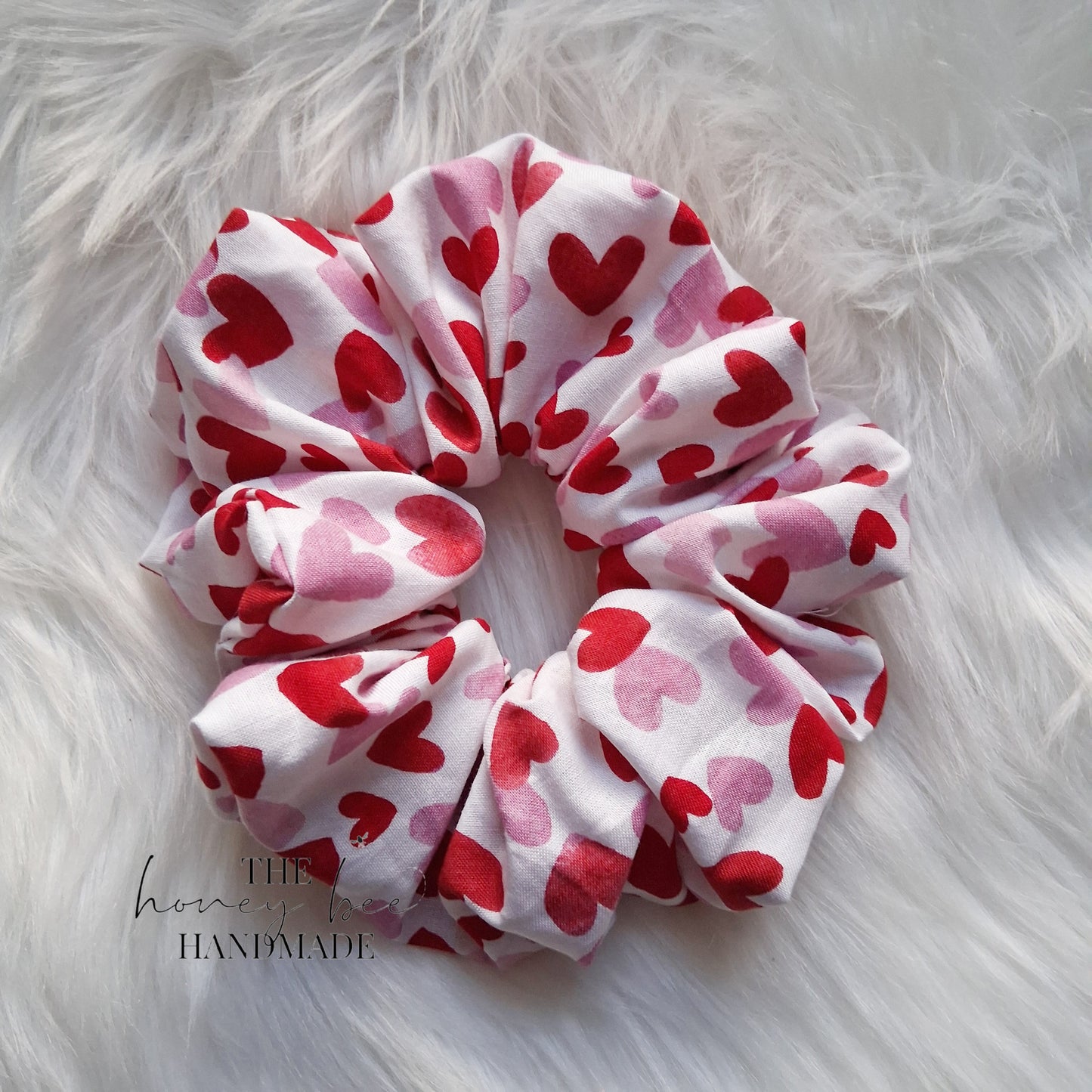 Valentine Hearts Scrunchie