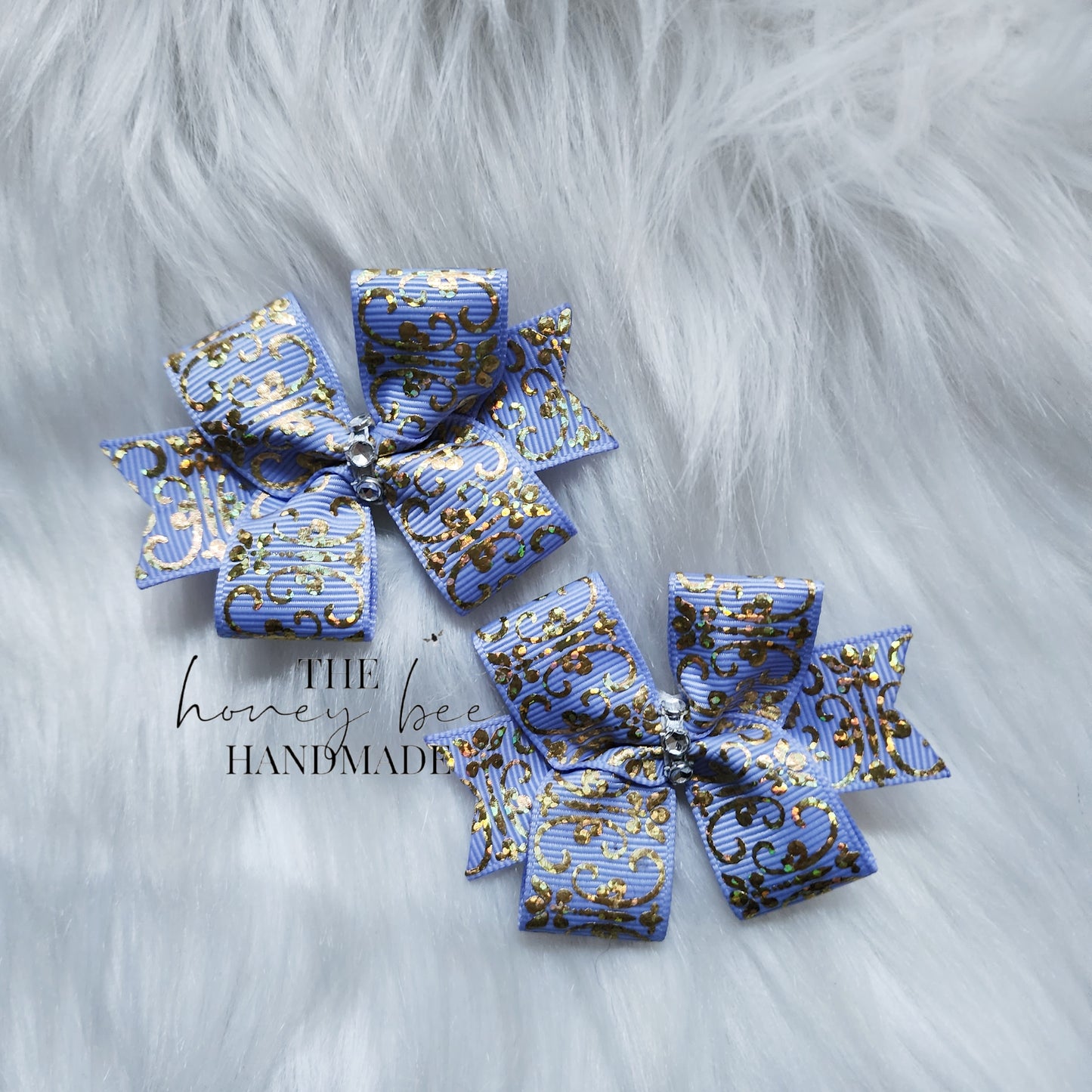 Lavender with Gold Filigree Sweet 'n' Simple Piggy Set