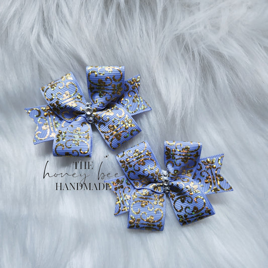 Lavender with Gold Filigree Sweet 'n' Simple Piggy Set