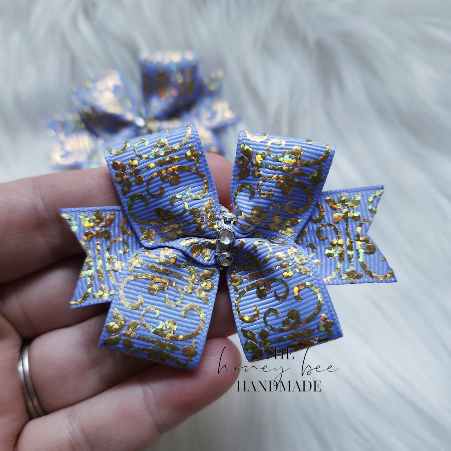 Lavender with Gold Filigree Sweet 'n' Simple Piggy Set