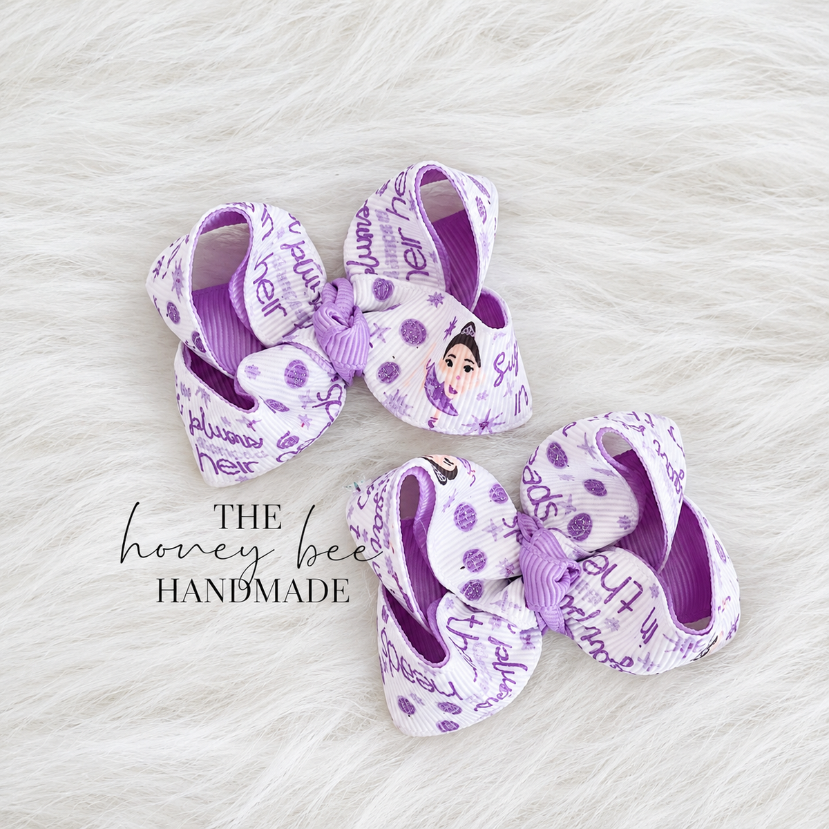 2in Micro Mini Piggy Set White Plum Fairy