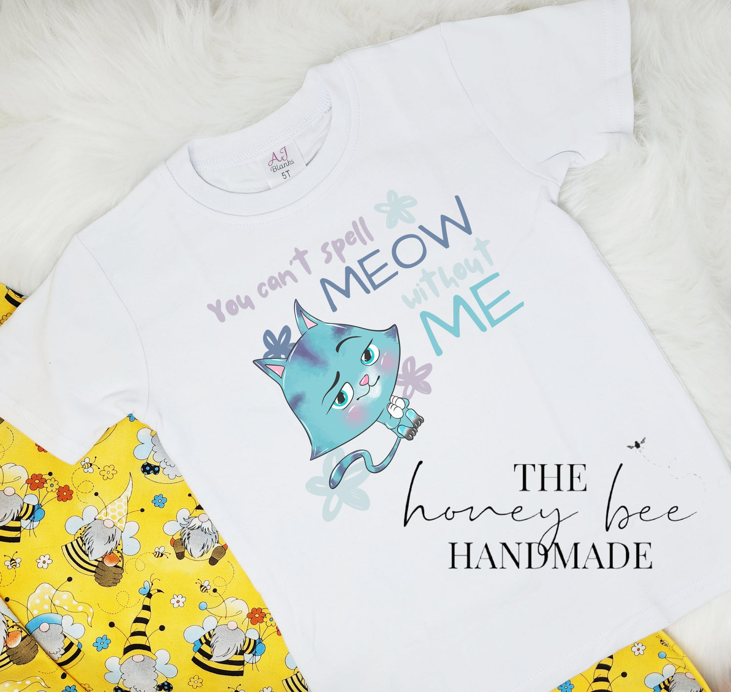 You Can't Spell Meow, Without Me Kitty Kids T-Shirt