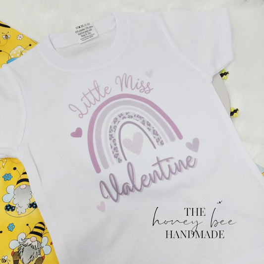 Little Miss Valentine Girls T-Shirt